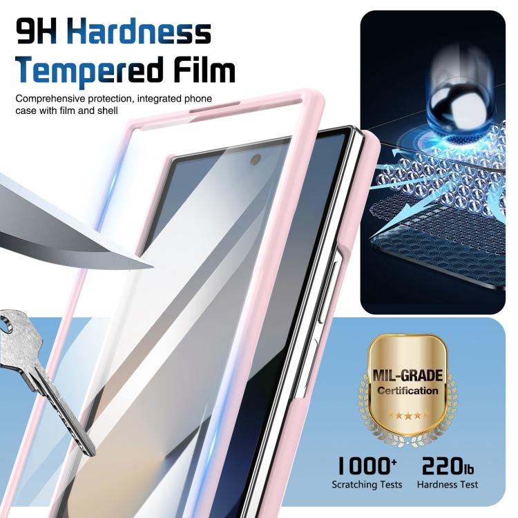 For Samsung Galaxy Z Fold7 Film Integrated Lens Frame Bracket Phone Case with Wristband
