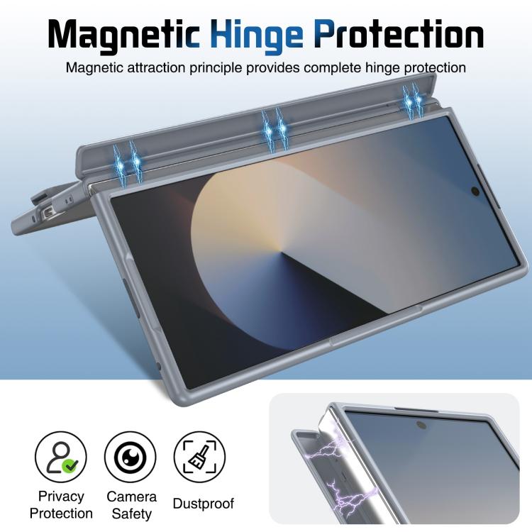For Samsung Galaxy Z Fold7 Film Integrated Lens Frame Bracket Phone Case with Wristband