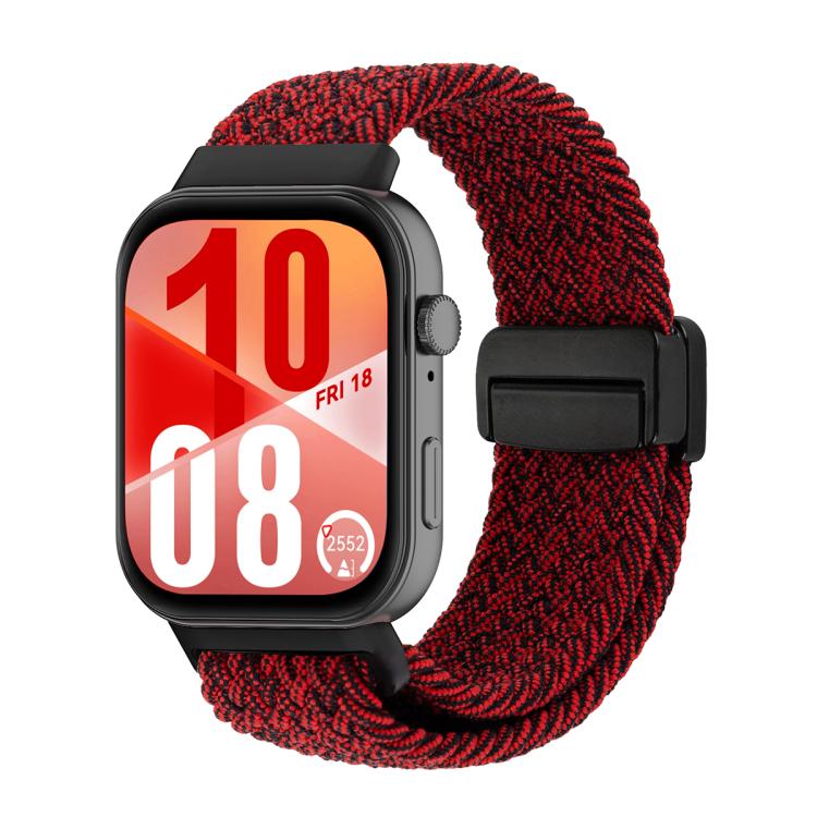 For Huawei Watch Fit 5 / Fit 5 Pro / Fit 4 Magnetic Buckle Loop Woven Watch Band