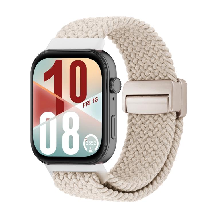 For Huawei Watch Fit 5 / Fit 5 Pro / Fit 4 Magnetic Buckle Loop Woven Watch Band