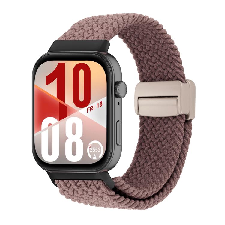 For Huawei Watch Fit 5 / Fit 5 Pro / Fit 4 Magnetic Buckle Loop Woven Watch Band