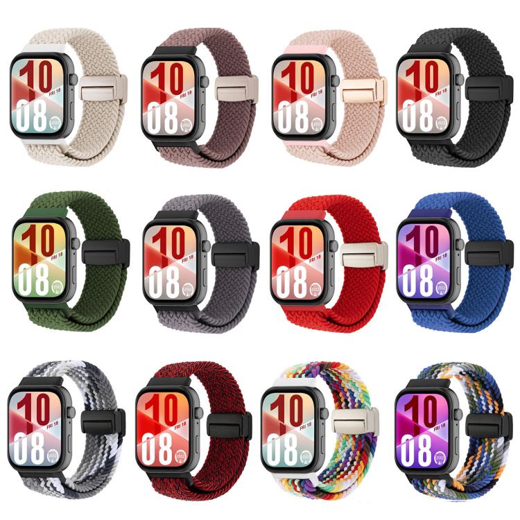 For Huawei Watch Fit 5 / Fit 5 Pro / Fit 4 Magnetic Buckle Loop Woven Watch Band