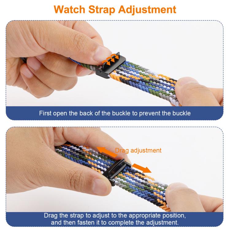 For Huawei Watch Fit 5 / Fit 5 Pro / Fit 4 Magnetic Buckle Loop Woven Watch Band