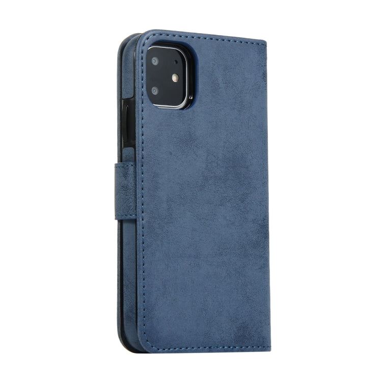 For iPhone 11 KLT888-2 Retro 2 in 1 Detachable Magnetic Horizontal Flip TPU + PU Leather Case with Holder & Card Slots & Photo Frame & Wallet
