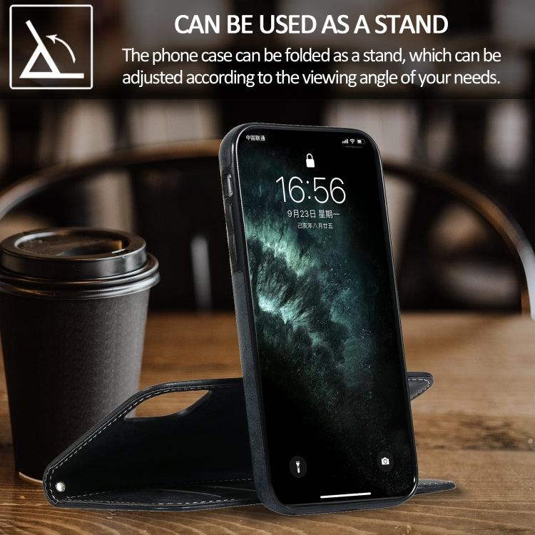 For iPhone 11 KLT888-2 Retro 2 in 1 Detachable Magnetic Horizontal Flip TPU + PU Leather Case with Holder & Card Slots & Photo Frame & Wallet