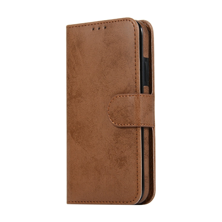 For iPhone 11 KLT888-2 Retro 2 in 1 Detachable Magnetic Horizontal Flip TPU + PU Leather Case with Holder & Card Slots & Photo Frame & Wallet