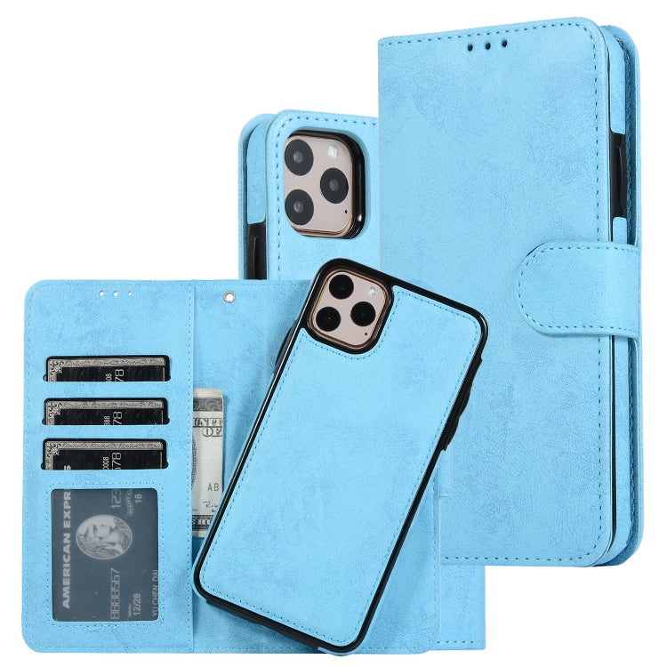 For iPhone 11 Pro KLT888-2 Retro 2 in 1 Detachable Magnetic Horizontal Flip TPU + PU Leather Case with Holder & Card Slots & Photo Frame & Wallet