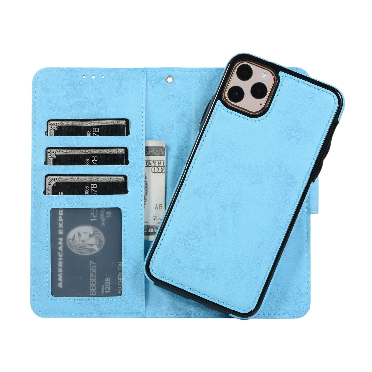 For iPhone 11 Pro KLT888-2 Retro 2 in 1 Detachable Magnetic Horizontal Flip TPU + PU Leather Case with Holder & Card Slots & Photo Frame & Wallet