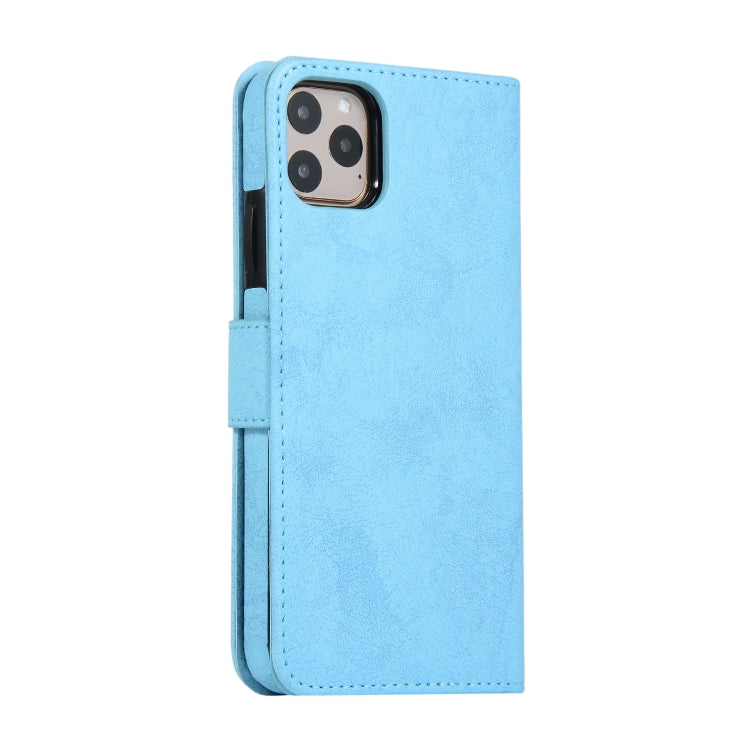 For iPhone 11 Pro Max KLT888-2 Retro 2 in 1 Detachable Magnetic Horizontal Flip TPU + PU Leather Case with Holder & Card Slots & Photo Frame & Wallet