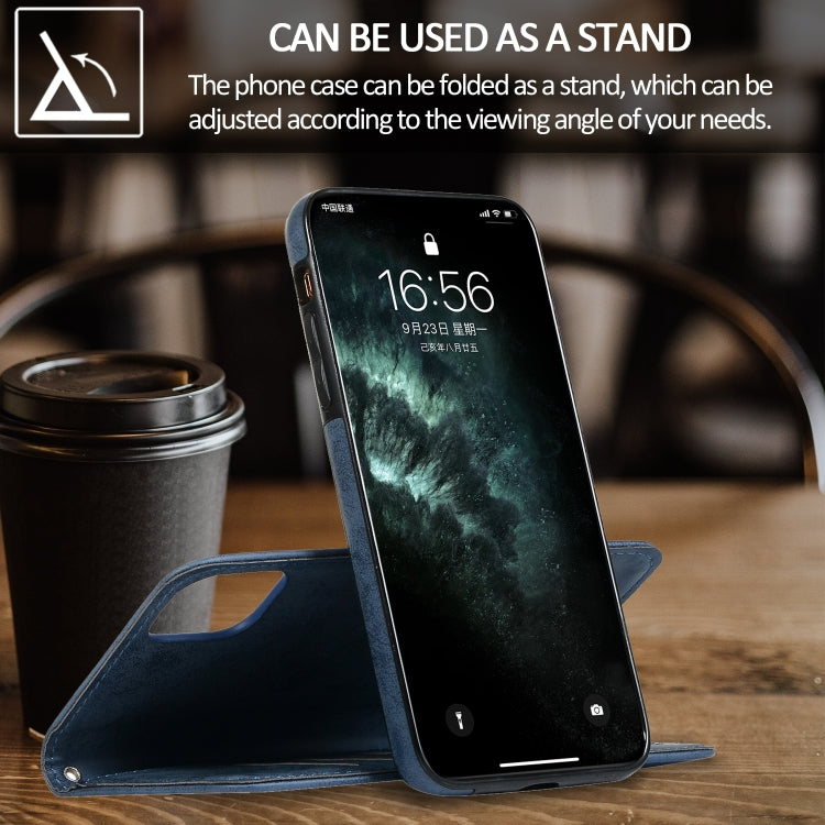 For iPhone 11 Pro Max KLT888-2 Retro 2 in 1 Detachable Magnetic Horizontal Flip TPU + PU Leather Case with Holder & Card Slots & Photo Frame & Wallet