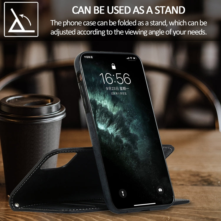 For iPhone 11 Pro Max KLT888-2 Retro 2 in 1 Detachable Magnetic Horizontal Flip TPU + PU Leather Case with Holder & Card Slots & Photo Frame & Wallet