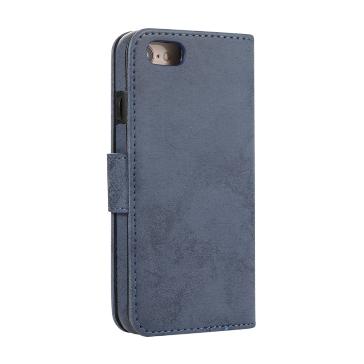 For iPhone SE 2022 / SE 2020 / 8 / 7 KLT888-2 Retro 2 in 1 Detachable Magnetic Horizontal Flip TPU + PU Leather Case with Holder & Card Slots & Photo Frame & Wallet