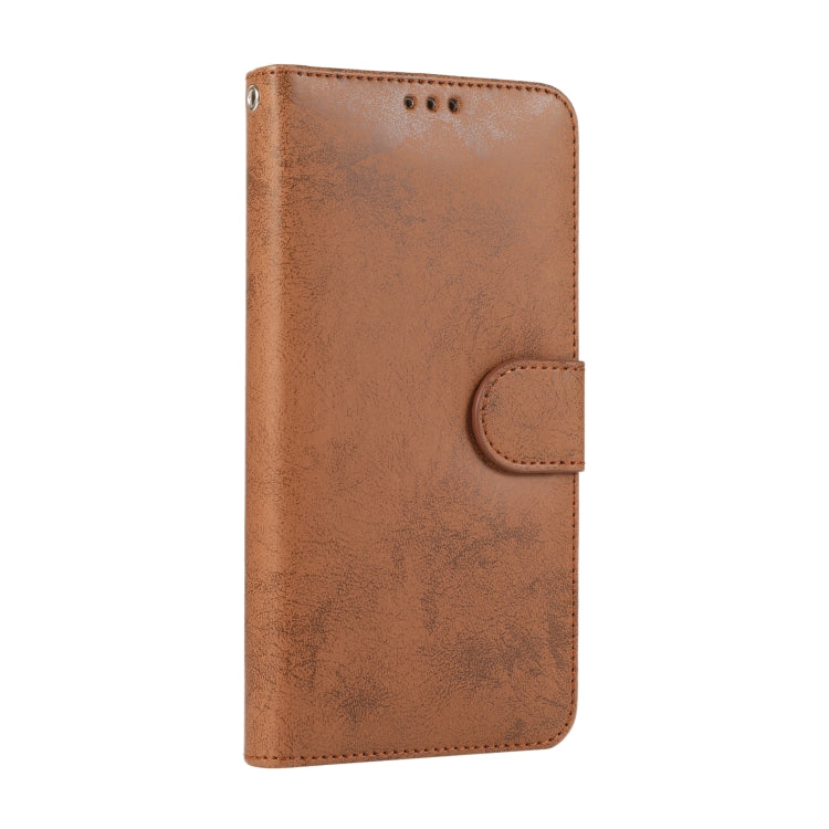 For iPhone X / XS KLT888-2 Retro 2 in 1 Detachable Magnetic Horizontal Flip TPU + PU Leather Case with Holder & Card Slots & Photo Frame & Wallet