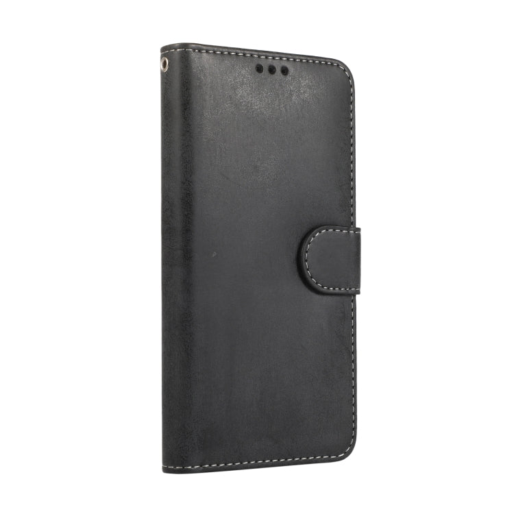 For iPhone XS Max KLT888-2 Retro 2 in 1 Detachable Magnetic Horizontal Flip TPU + PU Leather Case with Holder & Card Slots & Photo Frame & Wallet