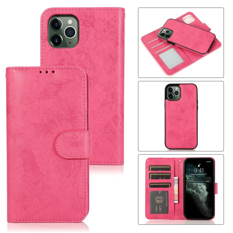 For iPhone 12 mini KLT888-2 Retro 2 in 1 Detachable Magnetic Horizontal Flip TPU + PU Leather Case with Holder & Card Slots & Photo Frame & Wallet