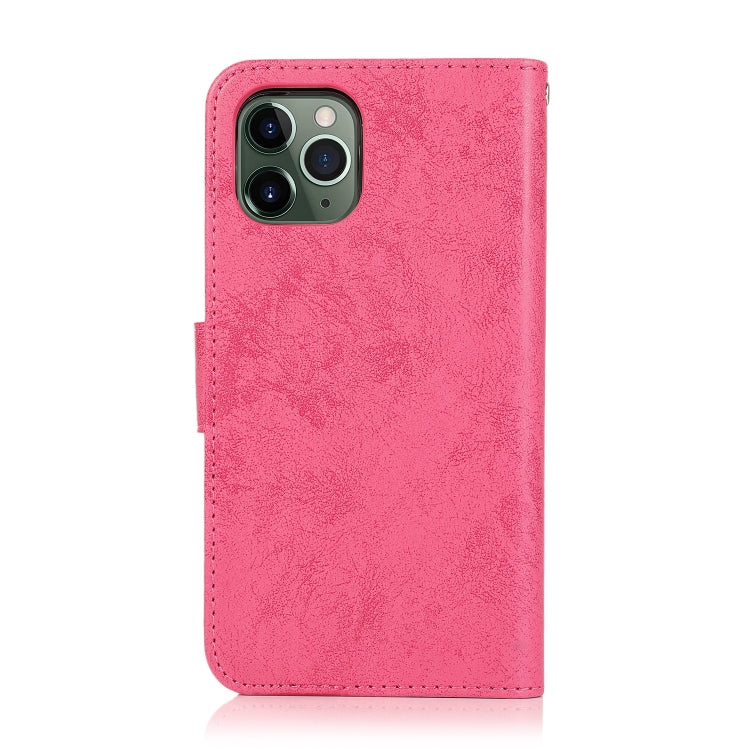 For iPhone 12 mini KLT888-2 Retro 2 in 1 Detachable Magnetic Horizontal Flip TPU + PU Leather Case with Holder & Card Slots & Photo Frame & Wallet