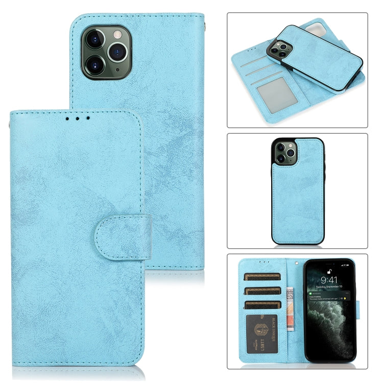 For iPhone 12 mini KLT888-2 Retro 2 in 1 Detachable Magnetic Horizontal Flip TPU + PU Leather Case with Holder & Card Slots & Photo Frame & Wallet