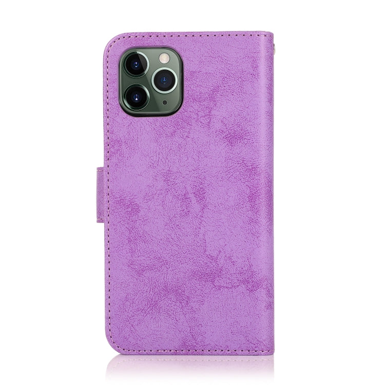 For iPhone 12 mini KLT888-2 Retro 2 in 1 Detachable Magnetic Horizontal Flip TPU + PU Leather Case with Holder & Card Slots & Photo Frame & Wallet