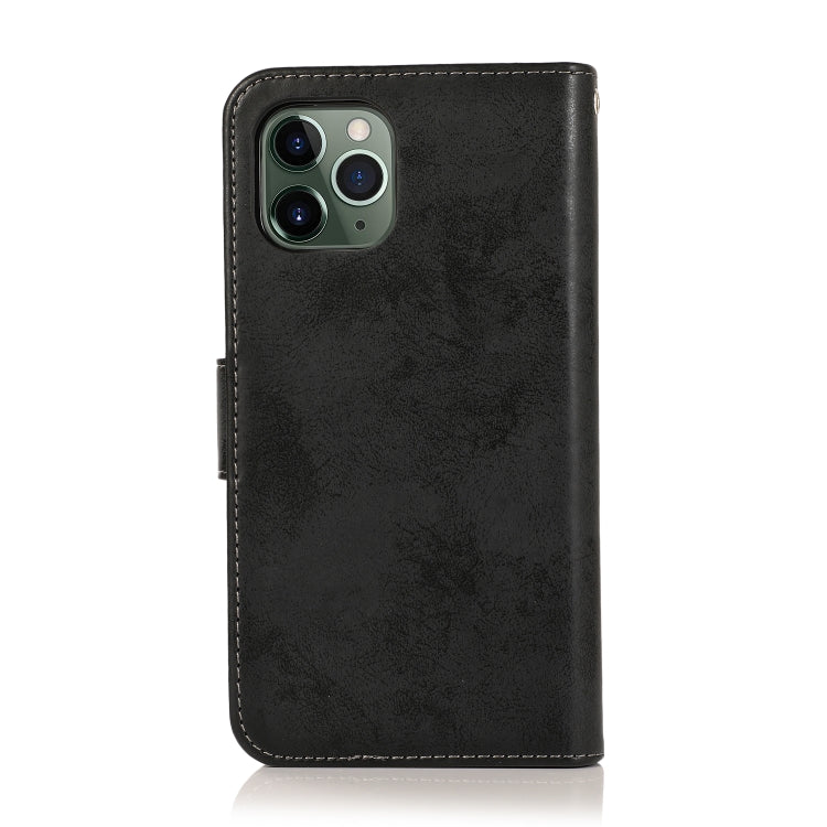 For iPhone 12 mini KLT888-2 Retro 2 in 1 Detachable Magnetic Horizontal Flip TPU + PU Leather Case with Holder & Card Slots & Photo Frame & Wallet