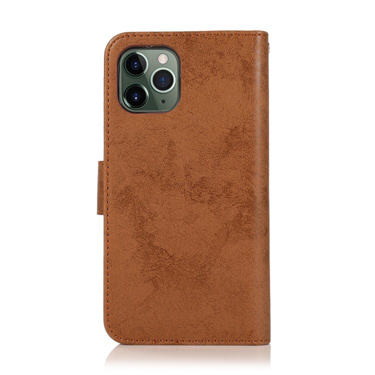 For iPhone 12 mini KLT888-2 Retro 2 in 1 Detachable Magnetic Horizontal Flip TPU + PU Leather Case with Holder & Card Slots & Photo Frame & Wallet