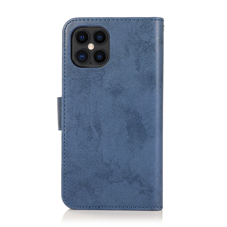 For iPhone 12 / 12 Pro KLT888-2 Retro 2 in 1 Detachable Magnetic Horizontal Flip TPU + PU Leather Case with Holder & Card Slots & Photo Frame & Wallet