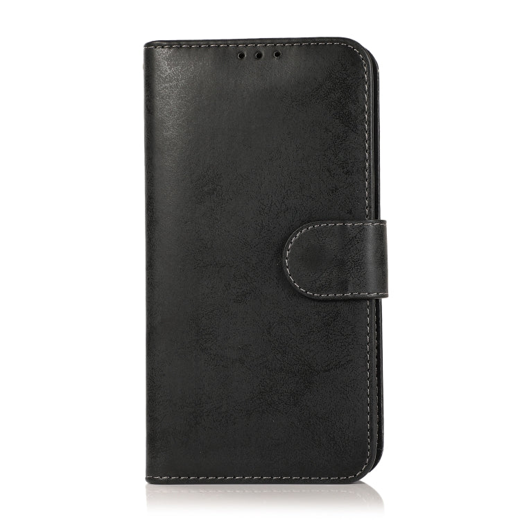 For iPhone 12 / 12 Pro KLT888-2 Retro 2 in 1 Detachable Magnetic Horizontal Flip TPU + PU Leather Case with Holder & Card Slots & Photo Frame & Wallet