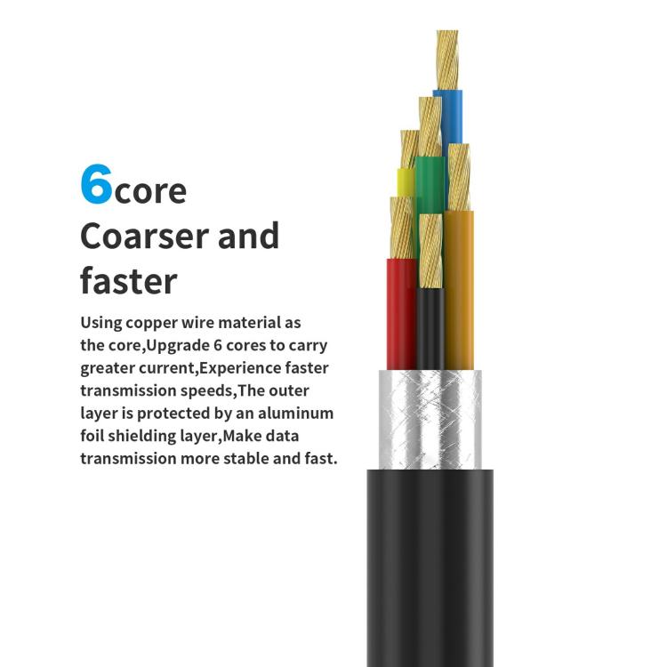 18 Kinds AV-Line 2.0 1.2m Intelligent Detection Charging Data Cable, Interface:USB to Type-C