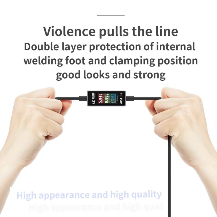 18 Kinds AV-Line Pro 1.2m Intelligent Detection Charging Data Cable, Interface:Type-C to Type-C