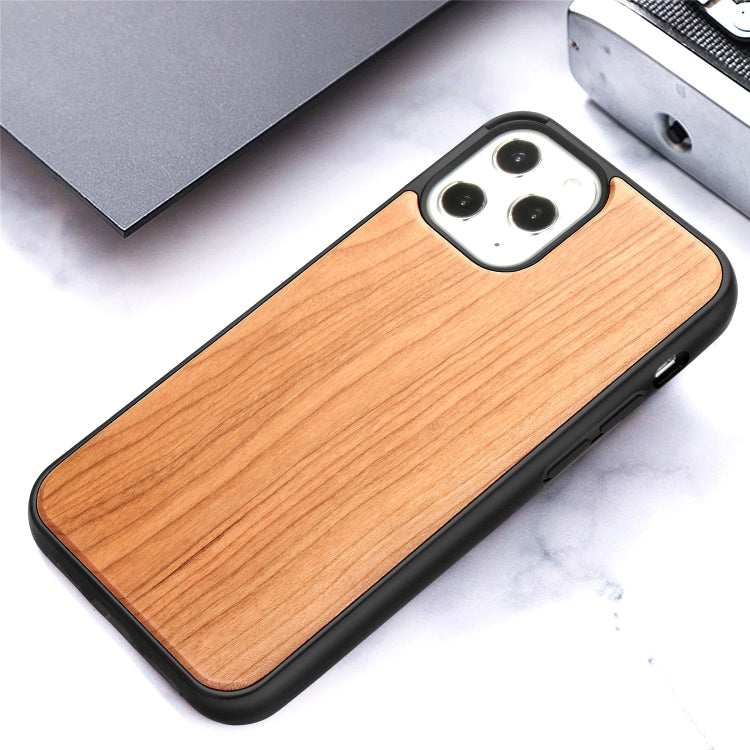 For iPhone 12 Pro Max Wood Veneer + TPU Shockproof Case