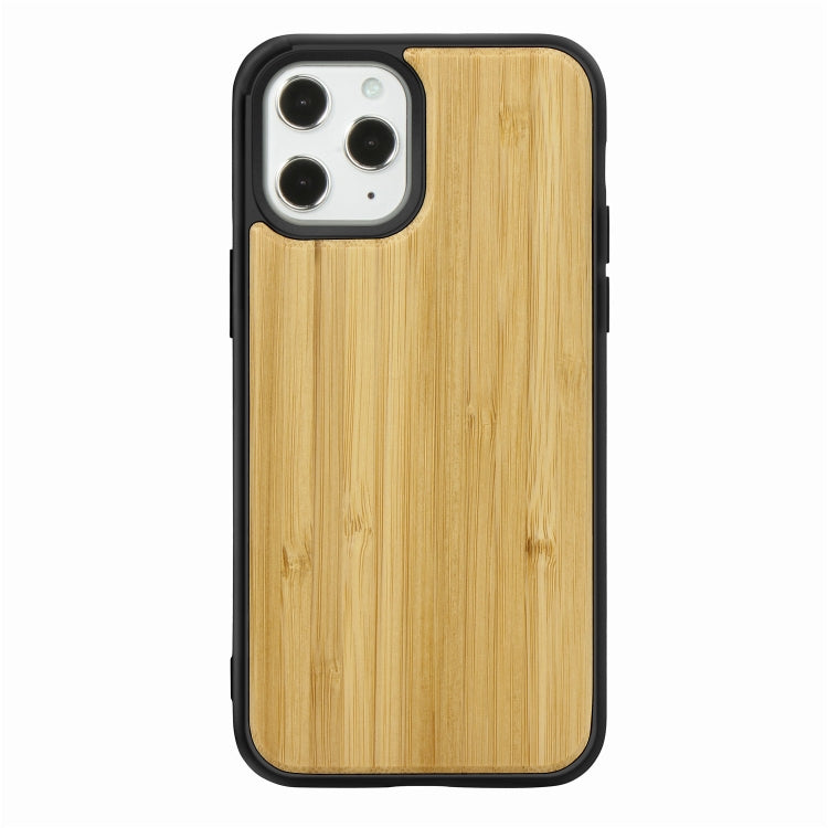 For iPhone 12 Pro Max Wood Veneer + TPU Shockproof Case