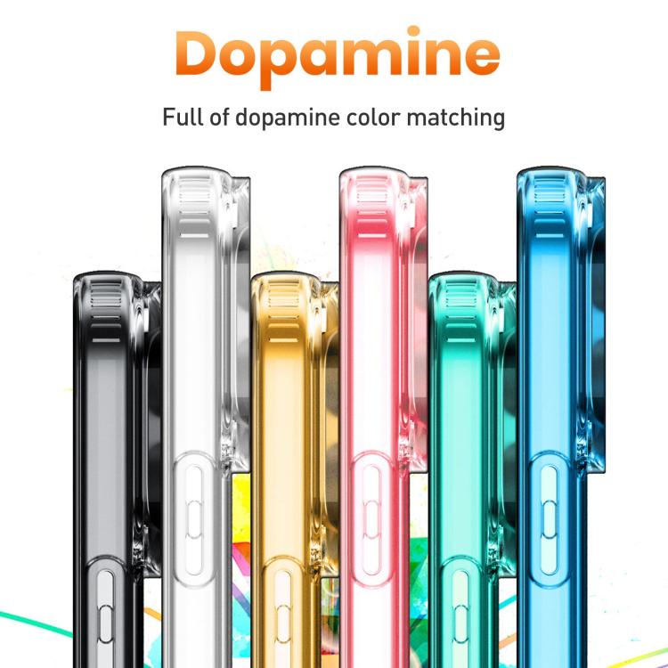 For iPhone 15 Pro Transparent MagSafe Glitter Powder Acrylic Phone Case
