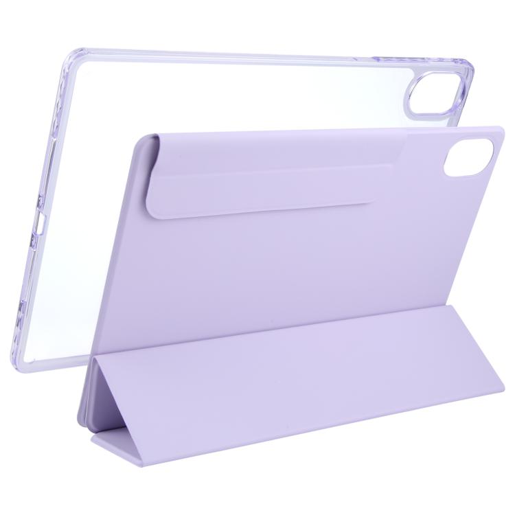 For Huawei MatePad Air 12 2024 Trifold Magnetic Split Acrylic Leather Tablet Case
