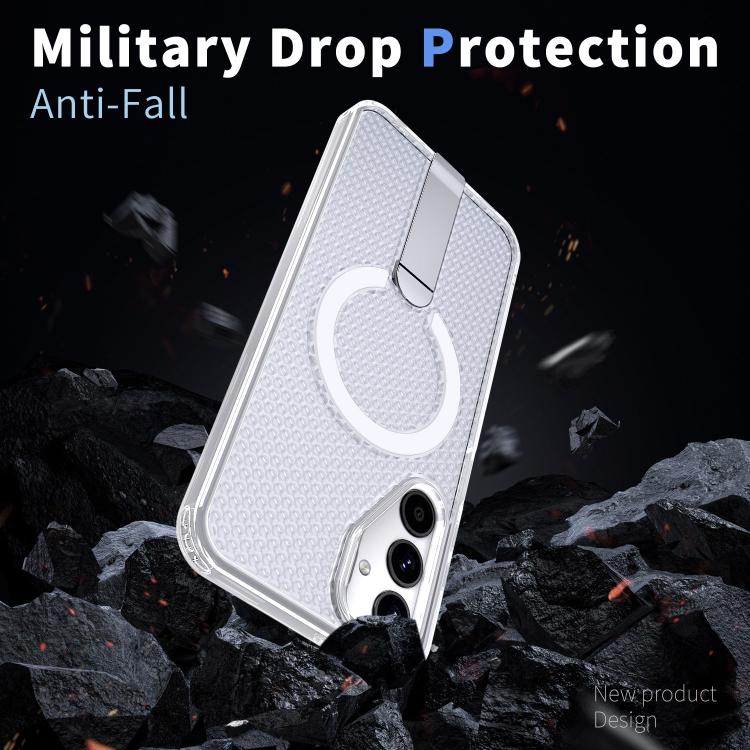For Samsung Galaxy A25 5G Honeycomb Cooling MagSafe Holder Phone Case