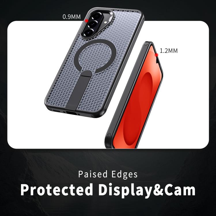 For Samsung Galaxy A26 5G Honeycomb Cooling MagSafe Holder Phone Case