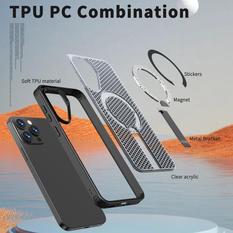 For Samsung Galaxy A26 5G Honeycomb Cooling MagSafe Holder Phone Case