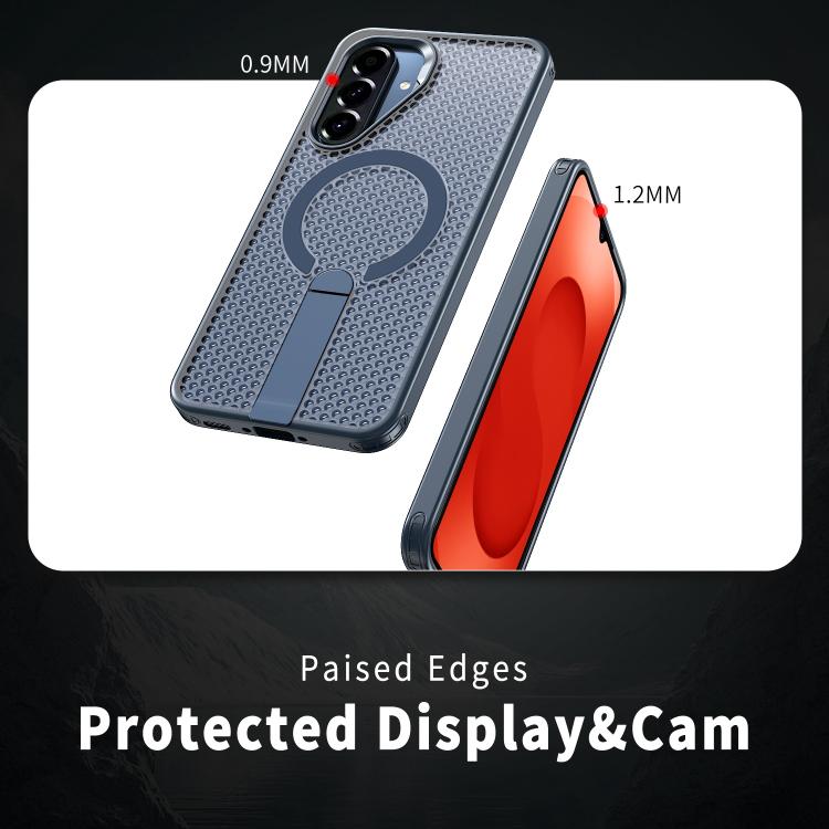 For Samsung Galaxy A26 5G Honeycomb Cooling MagSafe Holder Phone Case