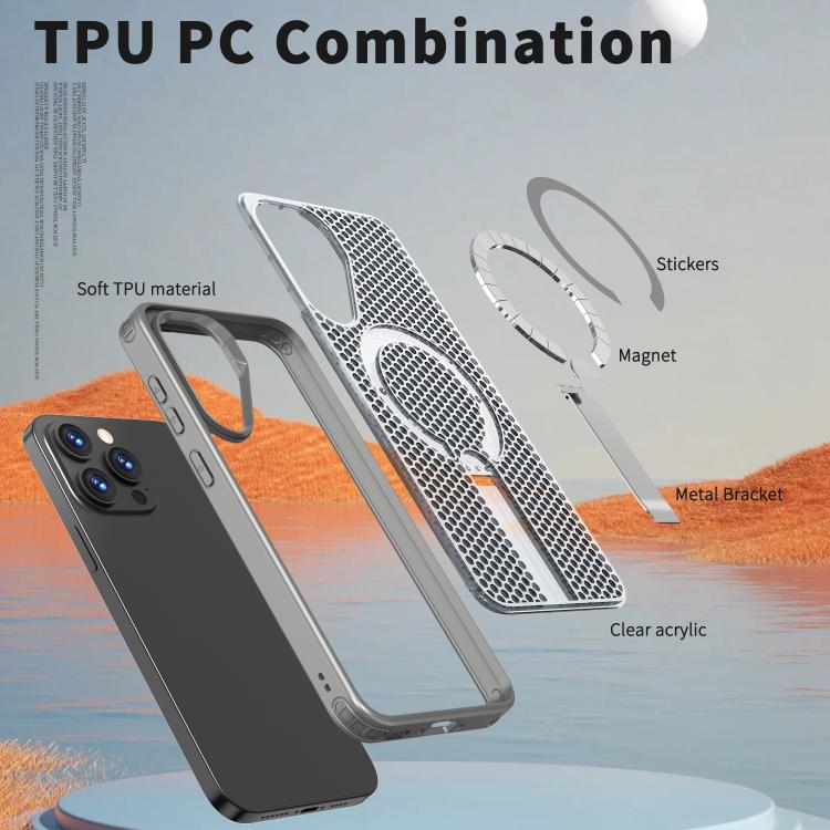 For Samsung Galaxy A26 5G Honeycomb Cooling MagSafe Holder Phone Case