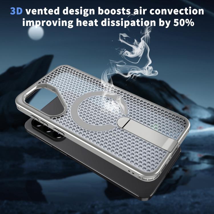 For Samsung Galaxy A26 5G Honeycomb Cooling MagSafe Holder Phone Case