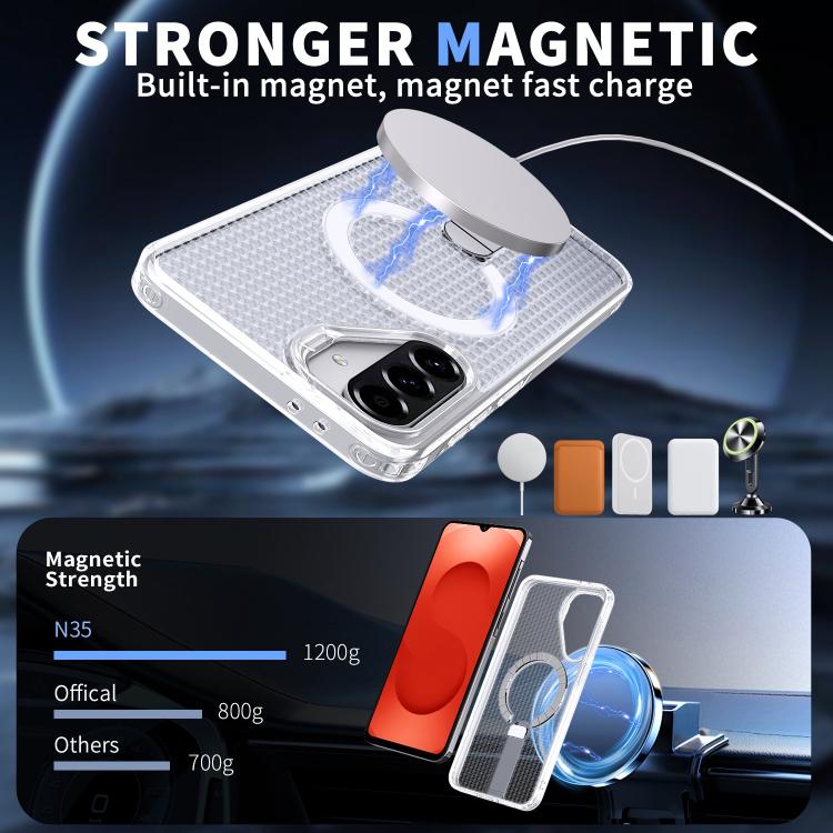 For Samsung Galaxy A26 5G Honeycomb Cooling MagSafe Holder Phone Case
