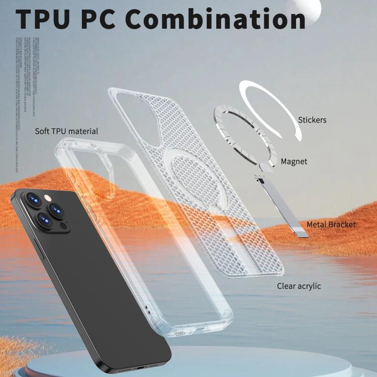 For Samsung Galaxy A26 5G Honeycomb Cooling MagSafe Holder Phone Case