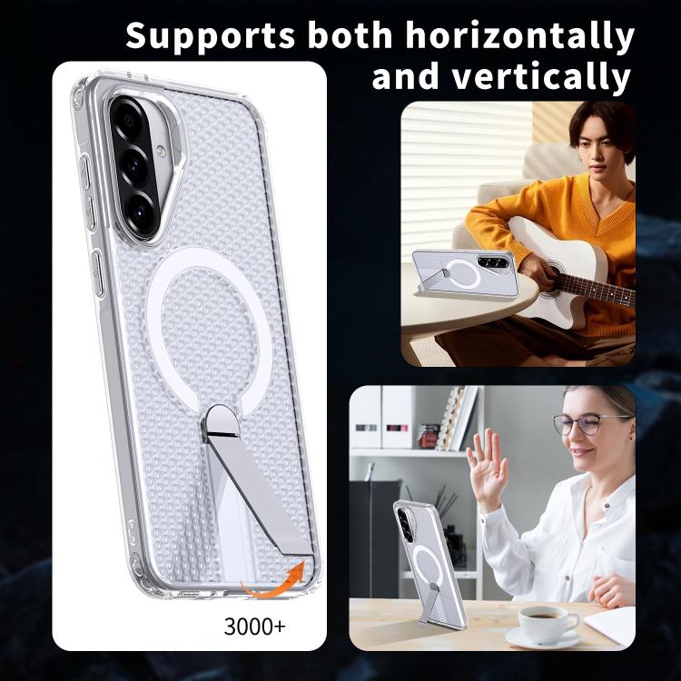 For Samsung Galaxy A26 5G Honeycomb Cooling MagSafe Holder Phone Case