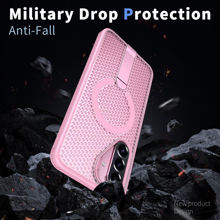 For Samsung Galaxy A26 5G Honeycomb Cooling MagSafe Holder Phone Case
