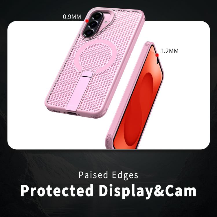 For Samsung Galaxy A26 5G Honeycomb Cooling MagSafe Holder Phone Case
