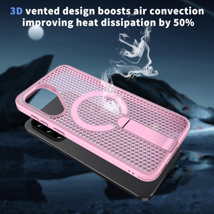For Samsung Galaxy A26 5G Honeycomb Cooling MagSafe Holder Phone Case