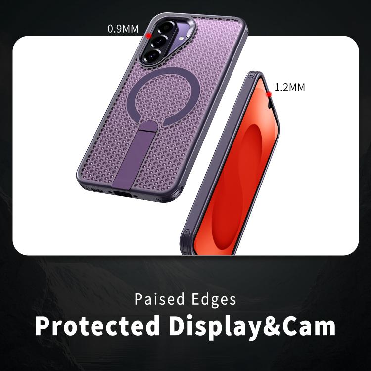 For Samsung Galaxy A26 5G Honeycomb Cooling MagSafe Holder Phone Case
