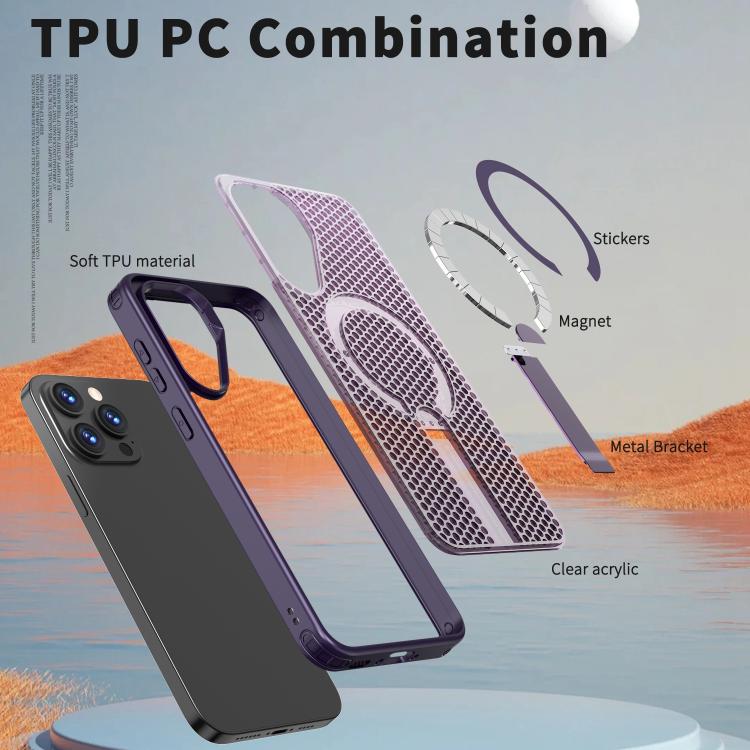 For Samsung Galaxy A26 5G Honeycomb Cooling MagSafe Holder Phone Case