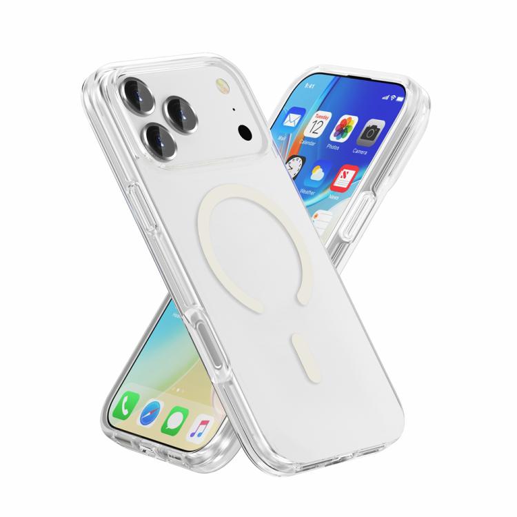 For iPhone 17 Pro Terminator Style Glitter Powder MagSafe Magnetic Phone Case