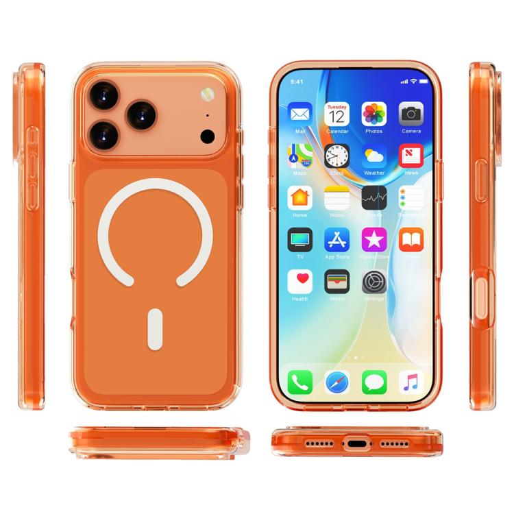 For iPhone 17 Pro Terminator Style Glitter Powder MagSafe Magnetic Phone Case