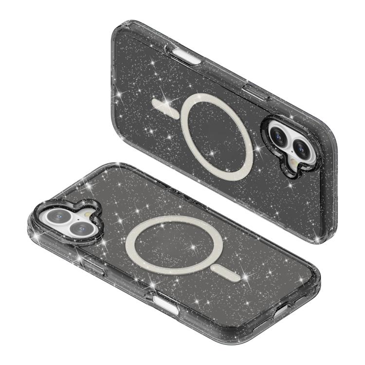 For iPhone 17 Terminator Style Glitter Powder MagSafe Magnetic Phone Case