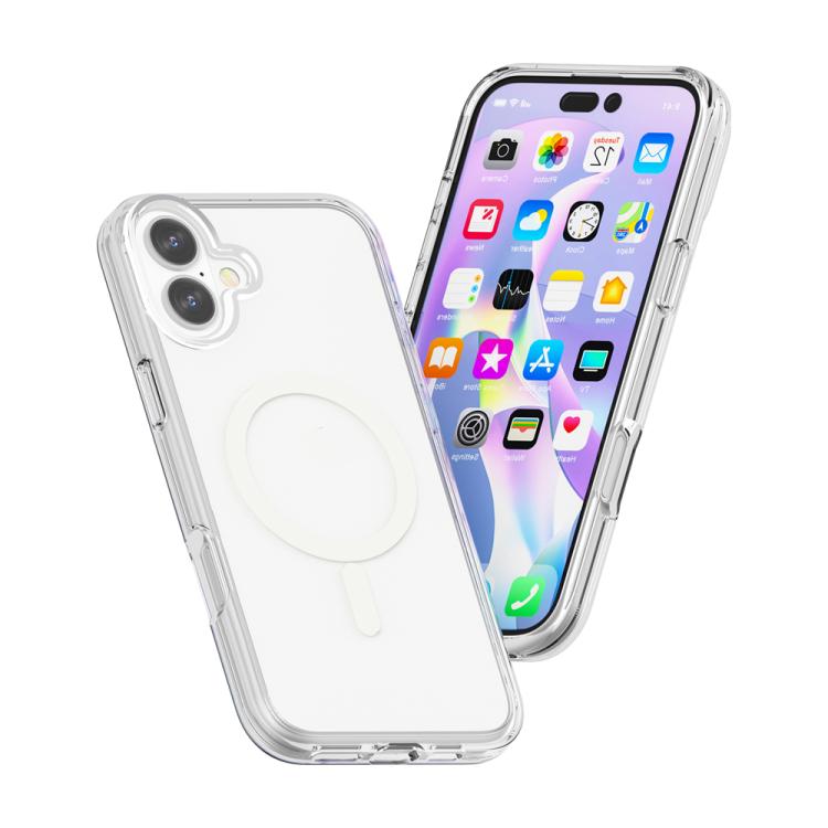 For iPhone 17 Terminator Style Glitter Powder MagSafe Magnetic Phone Case